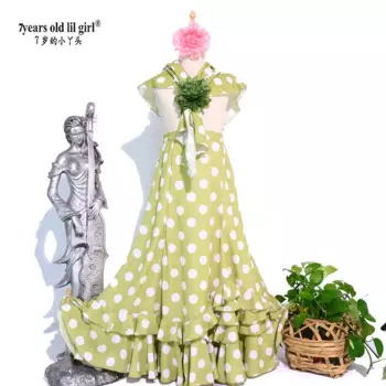 Женское танцевальное платье с шарфом и юбкой