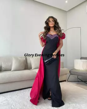 Женское вечернее платье без бретелек, без рукавов