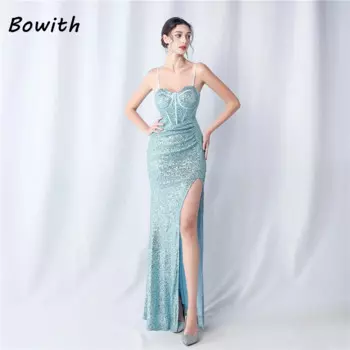 Женское вечернее платье без рукавов, с запахом