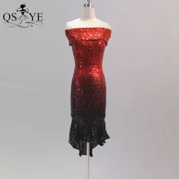 Женское вечернее платье-Русалка с открытыми плечами