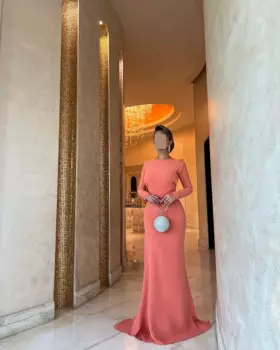 Женское вечернее платье-Русалка с открытыми плечами