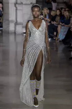 Женское вечернее платье-Русалка с V-образным вырезом