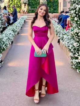 Женское вечернее платье с а-силуэтом, из фатина