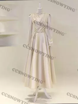 Женское вечернее платье с длинным рукавом, атласное платье в арабском стиле