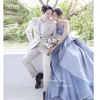 Женское вечернее платье с рюшами, без бретелек