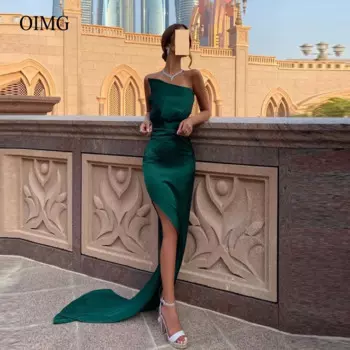 Женское вечернее платье с юбкой-годе, без бретелек