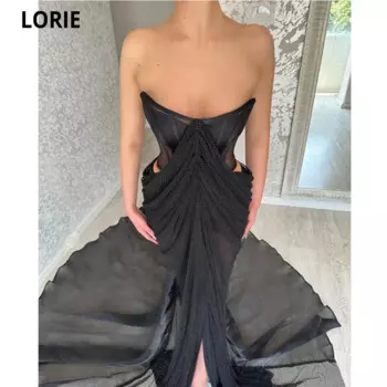 Женское вечернее платье с юбкой-годе, со шлейфом