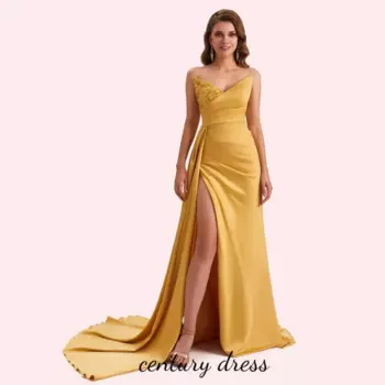 Женское вечернее платье с v-образным вырезом и аппликацией для выпускного вечера, вечернее платье с высоким разрезом и рюшами, вечерние платья без рукавов с русалкой, женское вечернее платье