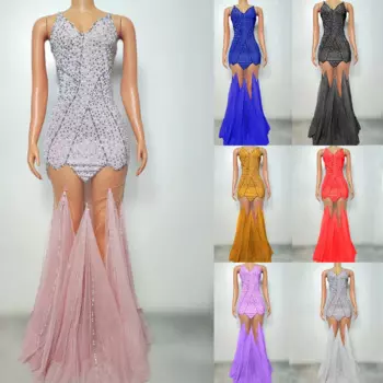 Женское вечернее платье с жемчугом, 7 цветов