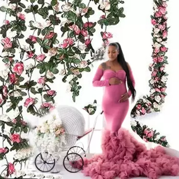 Женское винтажное платье-Русалка для беременных