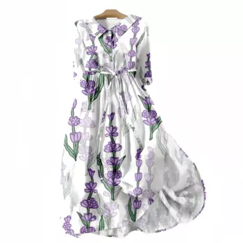 Женское винтажное платье с V-образным вырезом и коротким рукавом