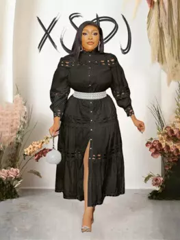 Женское винтажное платье средней длины, элегантное и красивое платье с длинным рукавом и круглым вырезом