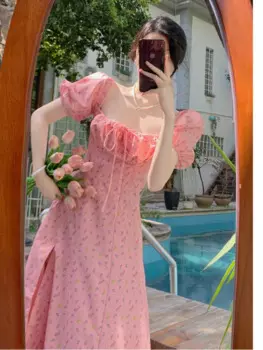 Женское винтажное платье в стиле «лолита»