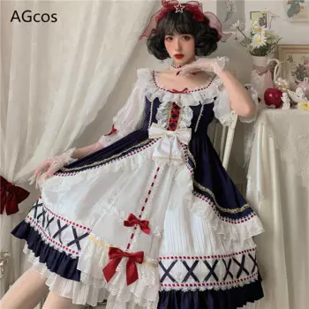 Женское винтажное платье в стиле «лолита»