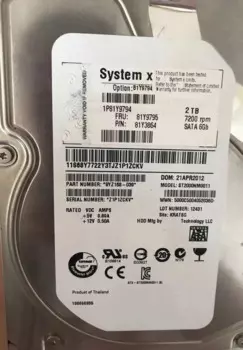 Жесткий диск HDD 81Y9794 81Y9795 81Y9796 2T 2 ТБ SATA 3,5 X3650 M4 M5