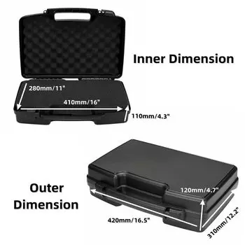 Жесткий кейс для инструмента XMSJ черного цвета