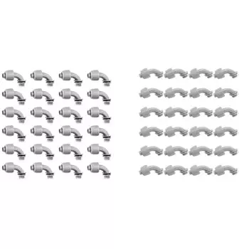 Жидкостный плотный соединитель, гибкий неметаллический электрический соединитель для труб, 90 градусов (24 шт.)