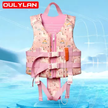 Жилет для плавания Oulylan, Детский жилет, куртки для плавания, спасательные жилеты для детей, водные лыжи, аксессуары для плавания и водных видов спорта