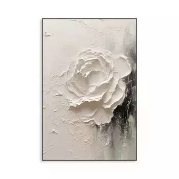 Живопись Fashionista Белые цветы на холсте