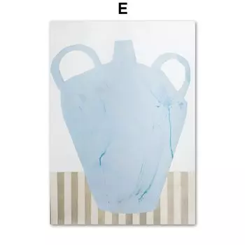 Живопись на холсте 7-Space "Абстрактная Женская Цветочная ваза в форме дерева Лебедь"