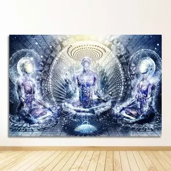 Живопись на холсте Alex Grey Psychedelic Trippy Tree