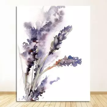 Живопись на холсте DHRM Фиолетовые цветы