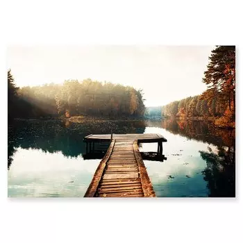 Живопись "Осенний деревенский пейзаж" AliPaint