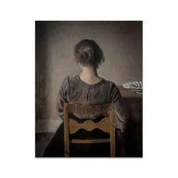 ЖЕНСКАЯ Античная картина маслом для чтения, постеры на холсте, винтажная галерея, настенные картины, женские принты для гостиной, домашний декор