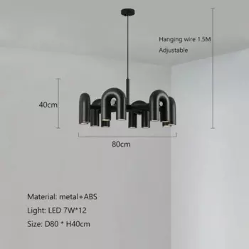 zhiwudeng У-образная светодиодная люстра