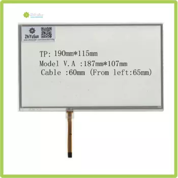 ZhiYuSun оптовая продажа 5 шт./лот 190 мм * 115 мм AT 1130 совместимое стекло для сенсорного экрана 191*115 для GPS tble