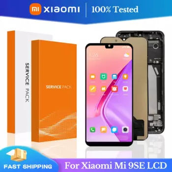 ЖК-дисплей 100% дюйма для Xiaomi Mi 9 SE Mi9 Se, дисплей с сенсорным экраном и дигитайзером в сборе с рамкой для Xiaomi Mi 9se, ЖК-экран