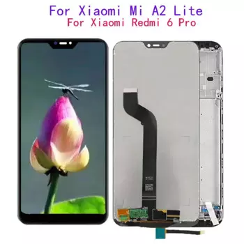 ЖК-дисплей 5,84 дюйма для Xiaomi Mi A2 Lite, ЖК-дисплей с сенсорным экраном, дигитайзер в сборе, запасные части для Xiaomi Redmi 6 Pro, ЖК-дисплей