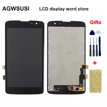 ЖК-дисплей 5 дюймов для LG K7 LTE X210 X210DS, дисплей, панель, модуль + сенсорный экран, дигитайзер, сенсорное стекло, рамка в сборе
