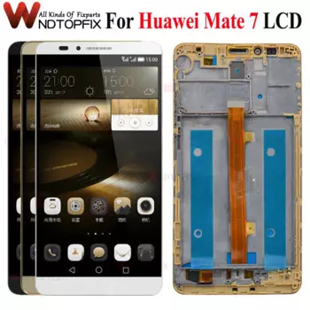 ЖК-дисплей 6,0 дюйма для Huawei Mate 7, дисплей с сенсорным экраном и дигитайзером в сборе, запасные части, экран для Huawei Mate 7 MT7-L09, ЖК-дисплей