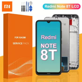 ЖК-дисплей 6,3 "для Xiaomi Redmi Note 8 T, дисплей с сенсорным экраном и дигитайзером в сборе, запасные части для Redmi Note 8 T, дисплей, оригинал