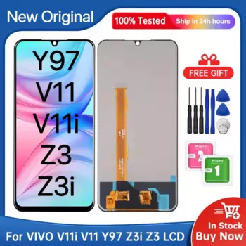 ЖК-дисплей 6,3 дюйма для VIVO Y97 V11 V11i Z3 Z3i, дисплей с сенсорным экраном и рамкой в сборе, замена для V1813A V1813T 100%, протестирован