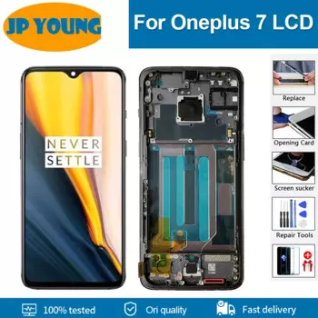 ЖК-дисплей 6,41 дюйма для Oneplus 7, ЖК-дисплей с рамкой, сенсорная панель в сборе, ЖК-дисплей с дигитайзером для 1 + 7, бесплатные инструменты для ЖК-дисплея