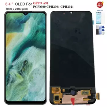ЖК-дисплей 6,4 дюйма для OPPO A91 ЖК-дисплей CPH2021 CPH2001 дисплей с сенсорным экраном дигитайзер для OPPO A91 дисплей CPH2021 CPH2001 ЖК-экран