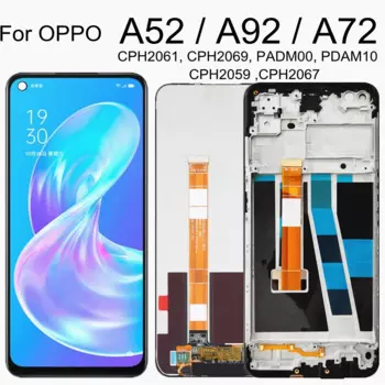 ЖК-дисплей 6,5 дюйма для OPPO A72, A92, A52, 4G, ЖК-дисплей CPH2069, CPH2067, ЖК-дисплей для замены детской лампы