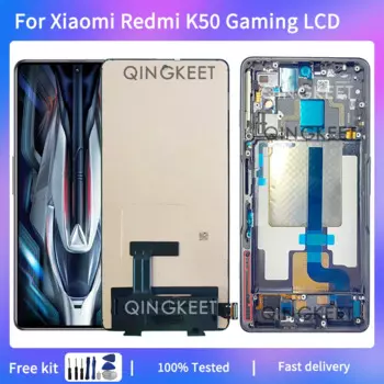 ЖК-дисплей 6,67 "для Xiaomi Redmi K50 игровой 21121210C OLED дисплей сенсорный экран дигитайзер в сборе для Redmi K50 игровой ЖК-дисплей с рамкой