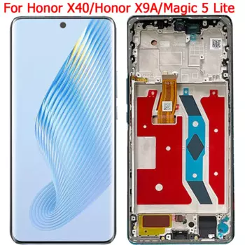 ЖК-дисплей 6,67 "Magic 5 Lite для Honor X40, дисплей с рамкой для Honor X9A, сенсорный экран, дигитайзер, детали, оригинал