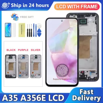 ЖК-дисплей 6,6 ''для Samsung A35 5G A356E A356B A356U, дисплей с сенсорным экраном и дигитайзером в сборе, замена дисплея A35