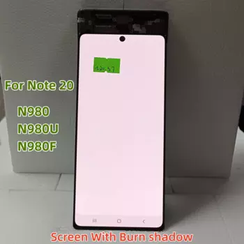 ЖК-дисплей 6,7 дюйма для Note 20, ЖК-дисплей для Samsung Galaxy Note20 N980 N980f, сенсорный ЖК-экран, дигитайзер, запасные части с ожогами Note 20