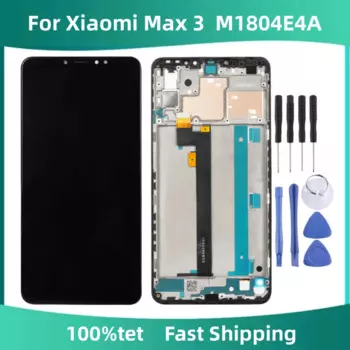 ЖК-дисплей 6,9 дюйма для Xiaomi Max 3 с рамкой для Xiaomi Max3 M1804E4A дисплей с сенсорным экраном дигитайзер стекло в сборе Ремонт ЖК-дисплея