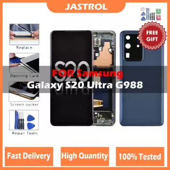 ЖК-дисплей AAA + OLED для Samsung Galaxy S20 Ultra, ЖК-дисплей с сенсорным экраном и дигитайзером для Samsung S20Ultra G988F G988B/DS LCD