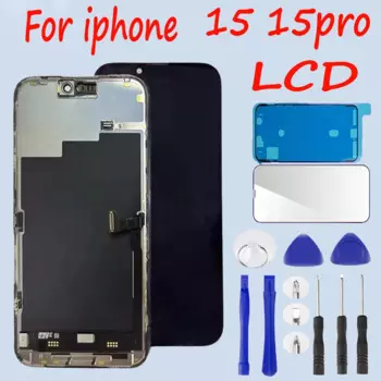 ЖК-дисплей AAAA +++ для iPhone 15 15plus 15Pro 15Pro Max, дисплей с 3D сенсорным экраном в сборе, замена для ЖК-дисплея 15pro max 100%