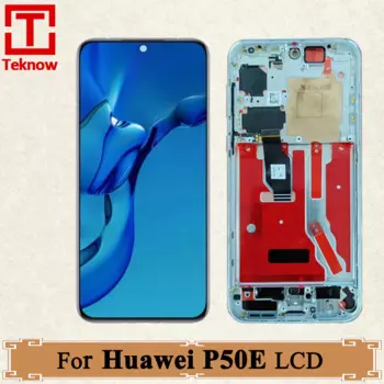 ЖК-дисплей AMOLED 6,5 дюйма для Huawei P50E, зеркальный дисплей, сенсорная панель, дигитайзер, запасные части для Huawei P50E, дисплей