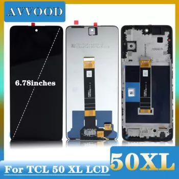 ЖК-дисплей AMOLED 6,78 дюйма для TCL 50XL, ЖК-дисплей с сенсорным экраном, дигитайзер в сборе, панель для TCL 50 XL, ЖК-дисплей, запасные части