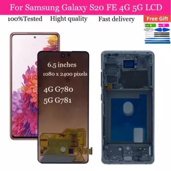 ЖК-дисплей AMOLED для Samsung Galaxy S20 FE 4G, дисплей для Samsung S20 FE G781B G780, сенсорный дигитайзер, сменный экран
