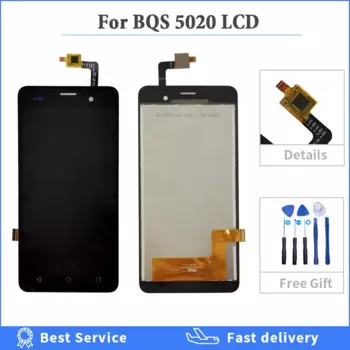 ЖК-дисплей BQ, 100% испытано, высококачественный ЖК-дисплей для BQ, BQS, 5020, ЖК-дисплей Strike, кодирующий преобразователь сенсорного экрана в сборе с инструментами
